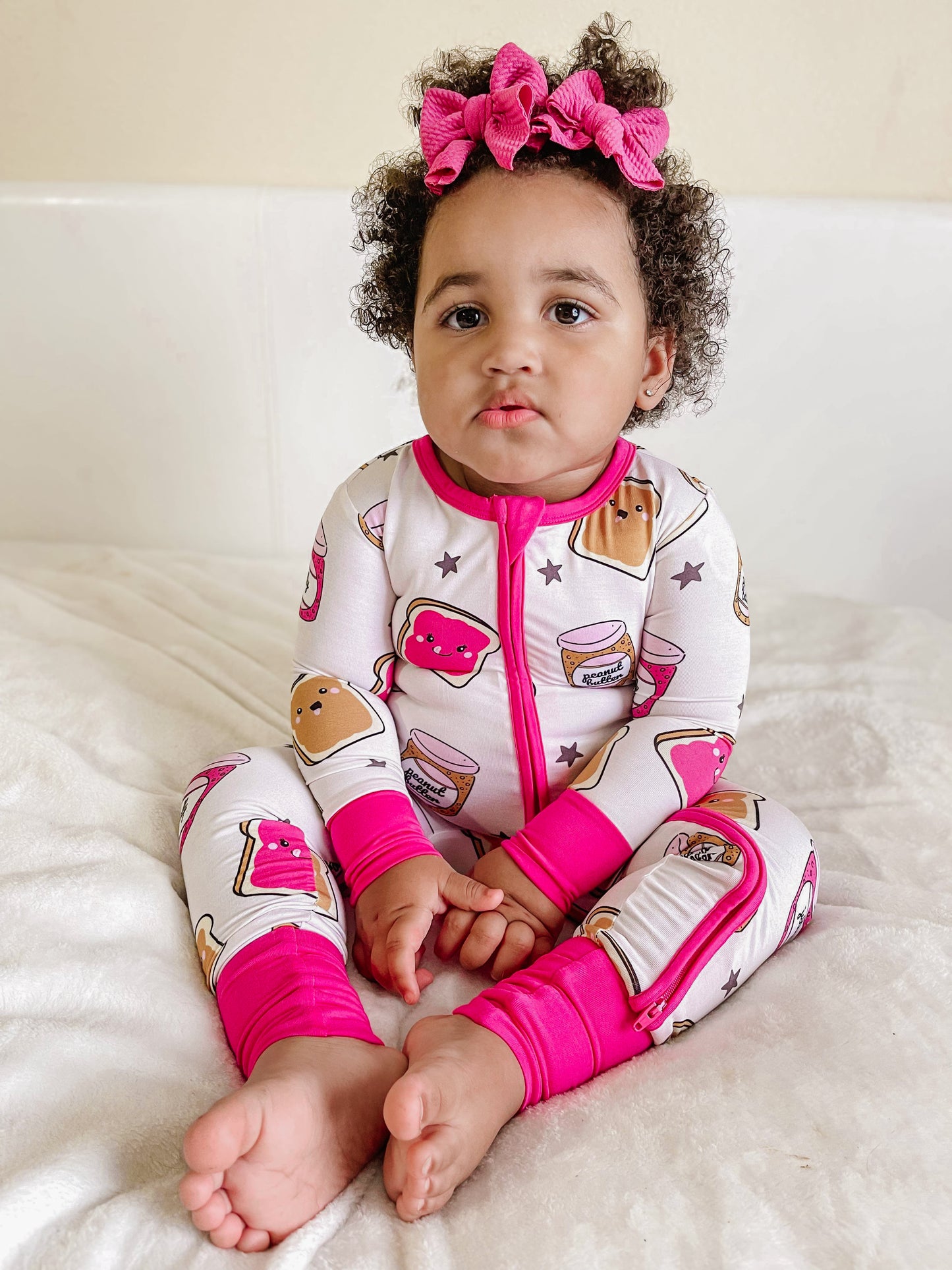 PB + JAMMIES PINK Cozy Zippy **RTS**