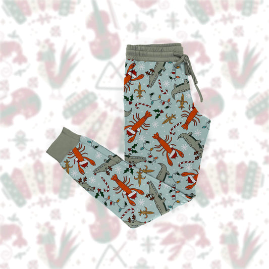 CAJUN CHRISTMAS Mama Joggers **PREORDER**