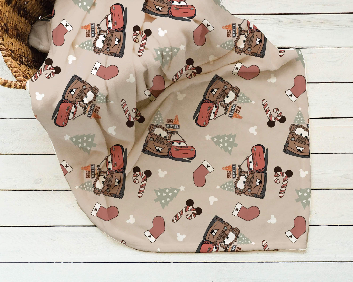 CARS CHRISTMAS Cozy Plush Blanket **PREORDER**