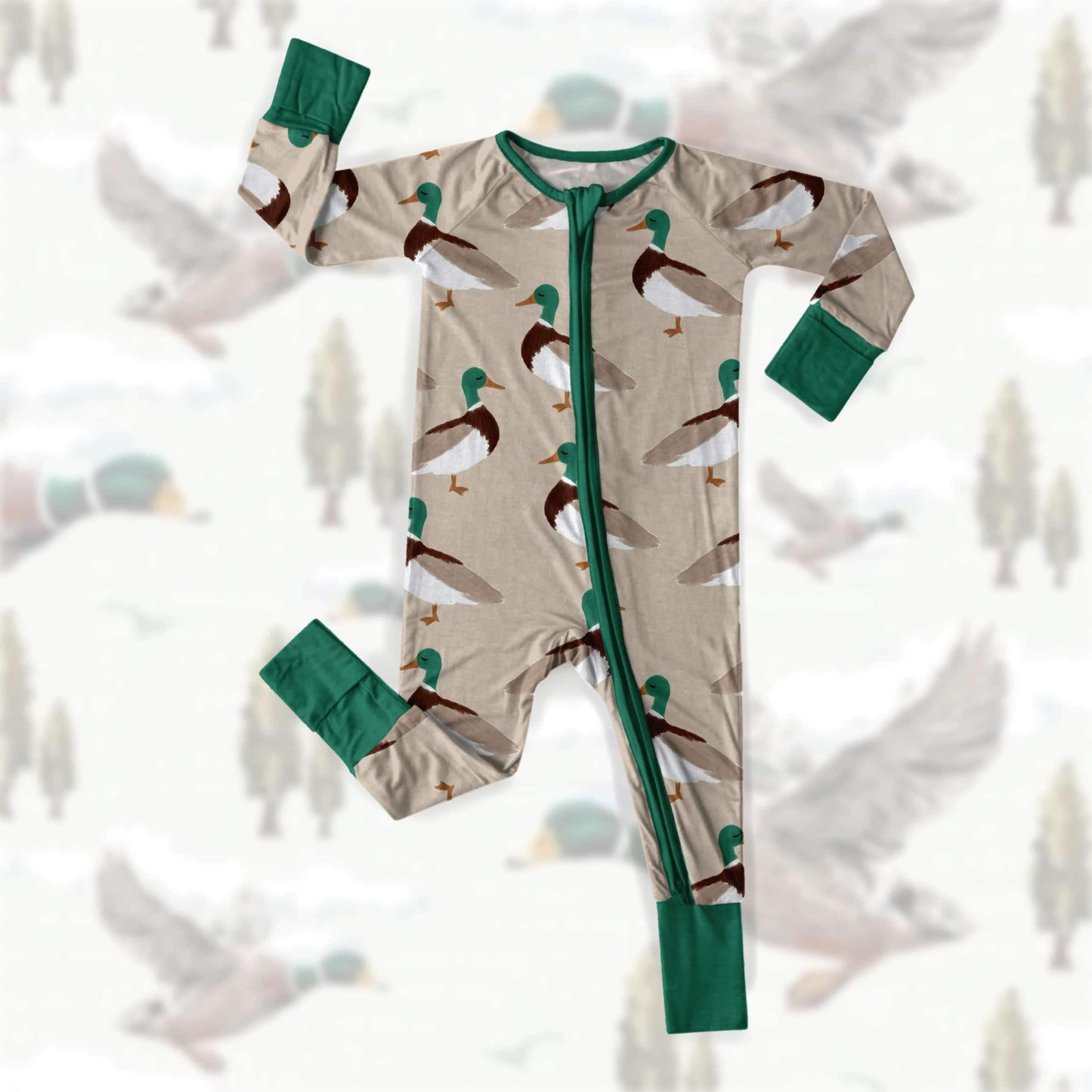 GREEN MALLARDS Cozy Zippy **PREORDER**